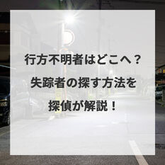 【新潟】行方不明者はどこへ？失踪者の探す方法を探偵が解説！
